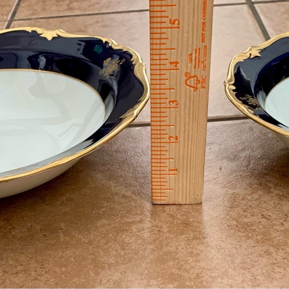 Vintage Reichenbach Echt Kobalt Blue/gold Bowls Germany - Picture 2 of 12